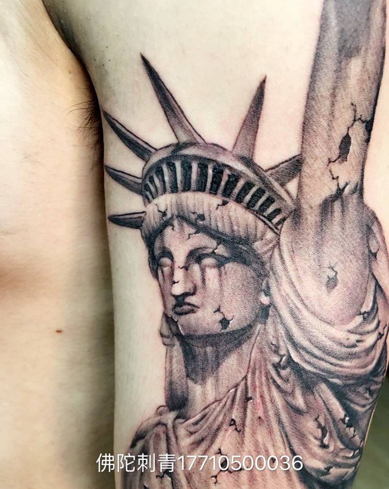 自由女神纹身图片