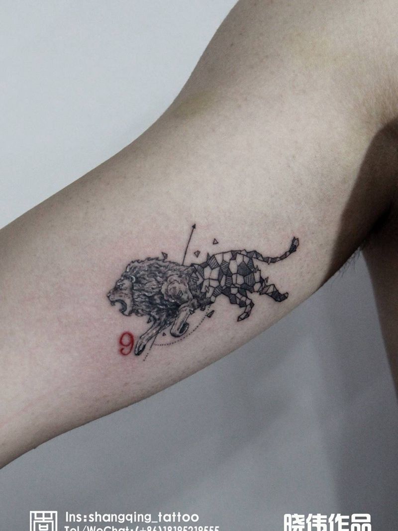 狮子座♌️纹身图片