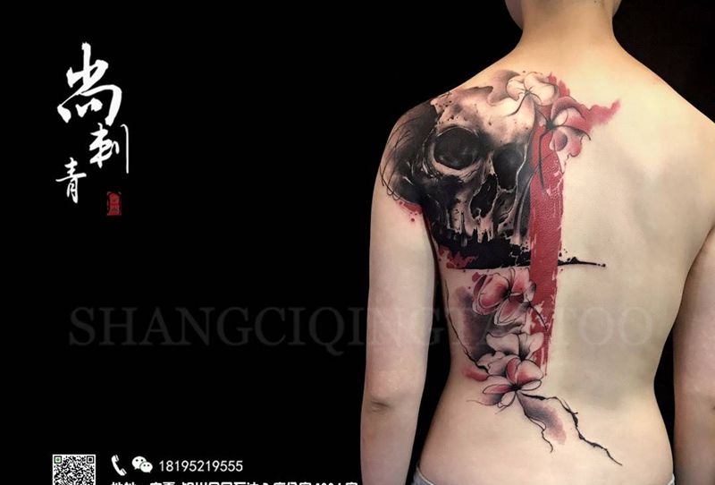 骷髅纹身图片