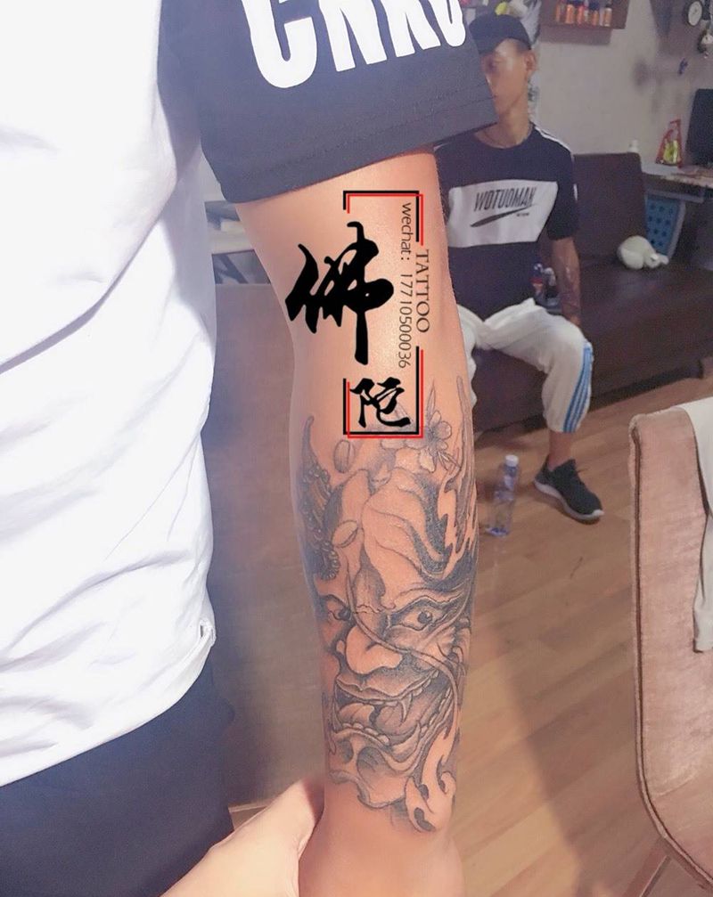般若纹身图片_成品手稿手臂传统鬼神宁夏银川文身 学学习纹身图案