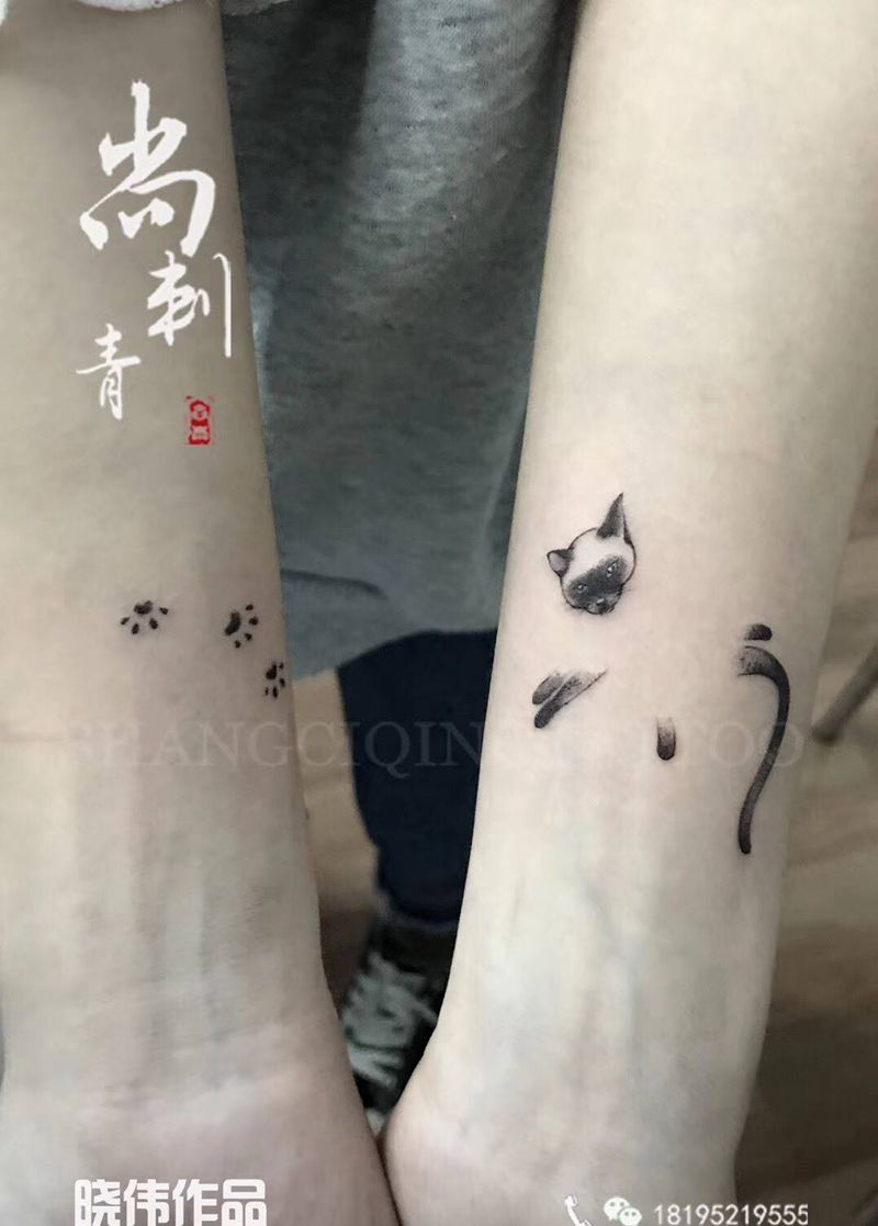 小小清新纹身图片