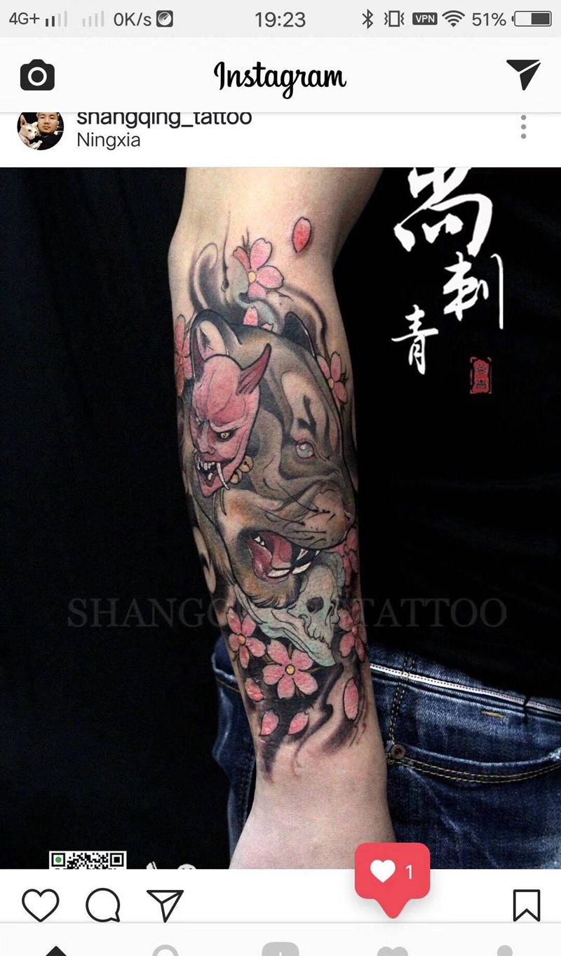 疤痕遮盖纹身图片