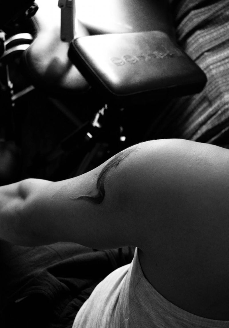 顾客指定做泥鳅纹身图片