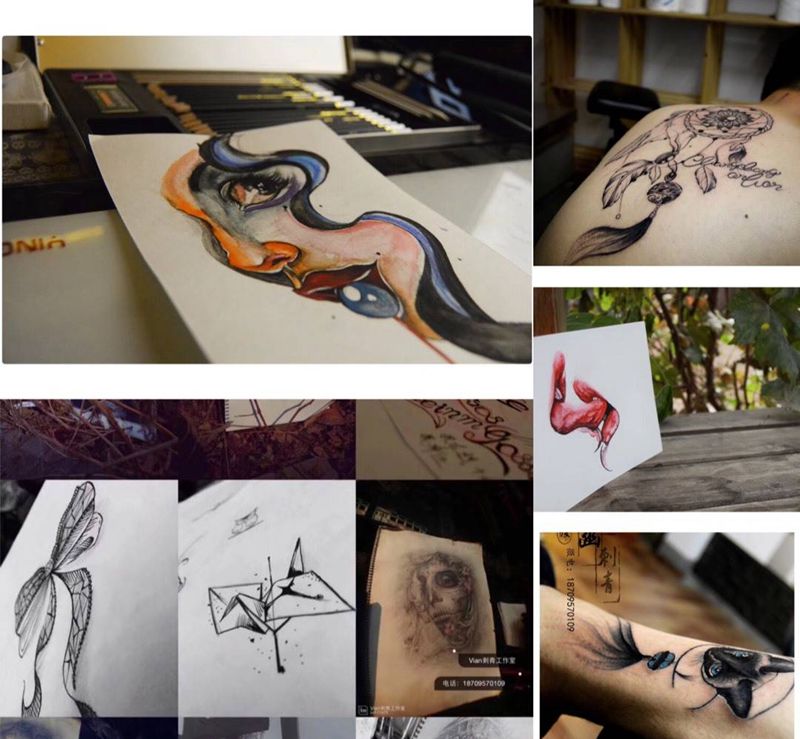 作品纹身图片