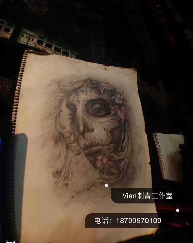 绘画纹身图片_手稿纹身图案