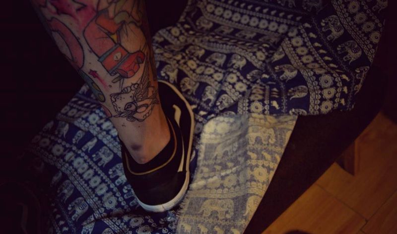 未完成纹身图片