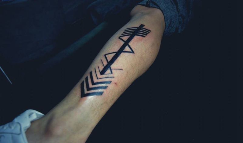 顾客自带图完成纹身图片