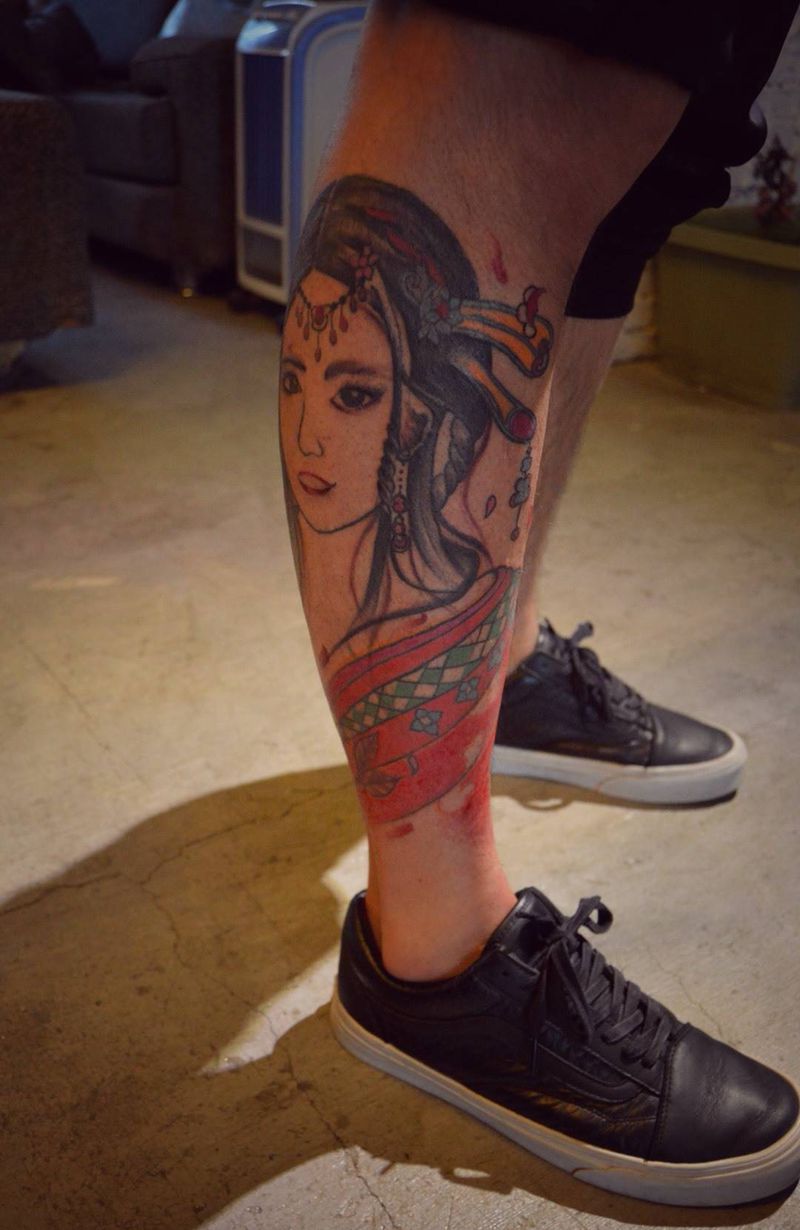 未完成纹身图片