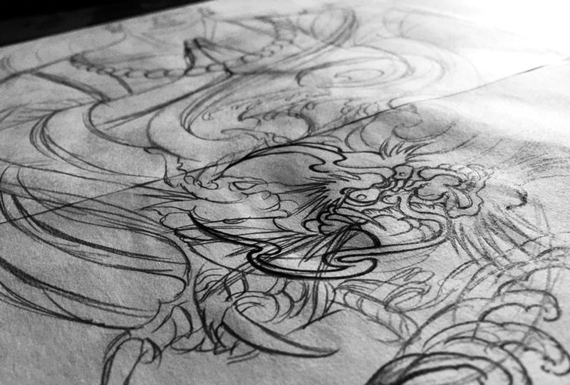 消极怠工了纹身图片