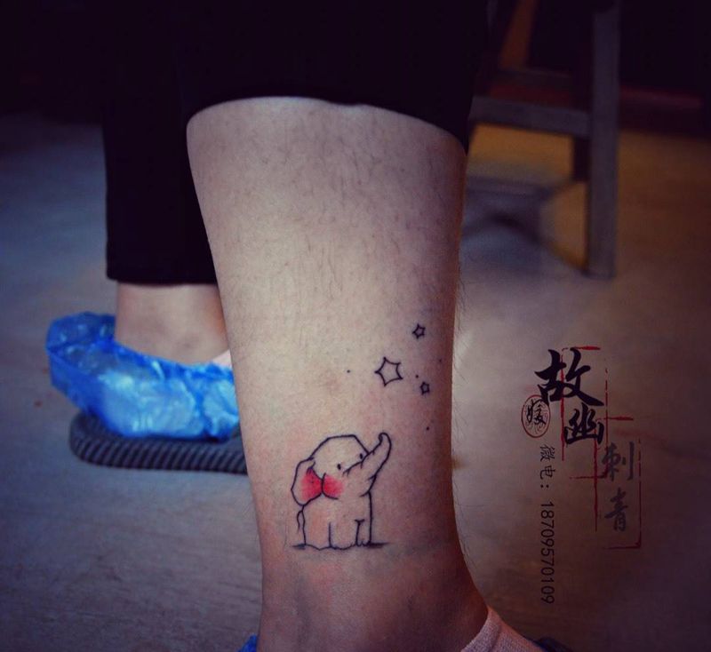 小象完成纹身图片