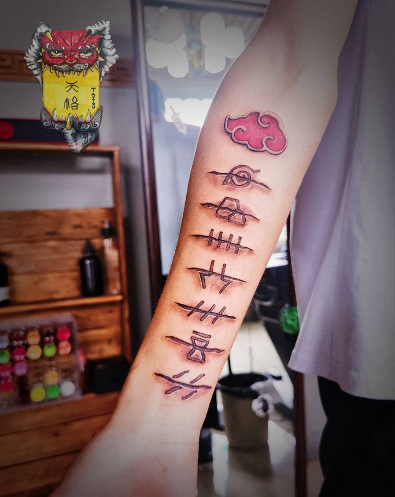 叛忍纹身图片_手臂New School火影纹身图案