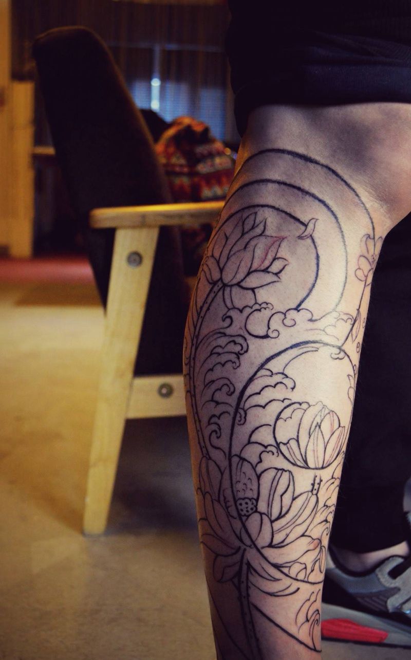 线条结束，下次继续纹身图片