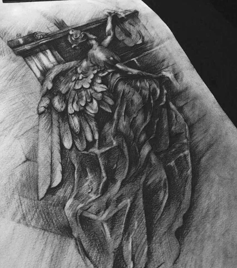 手稿纹身图片_手稿人物欧美纹身图案