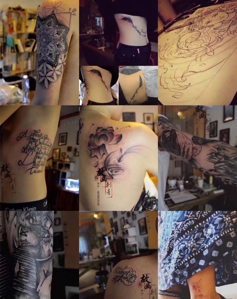 作品纹身图片