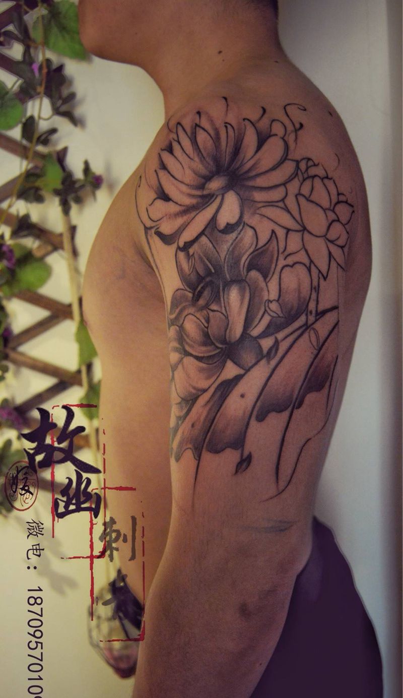 完成百分之30纹身图片