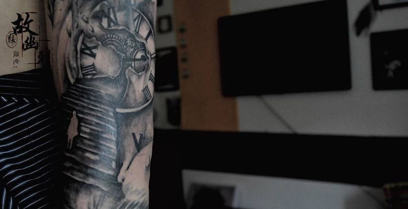 拼接-完成纹身图片