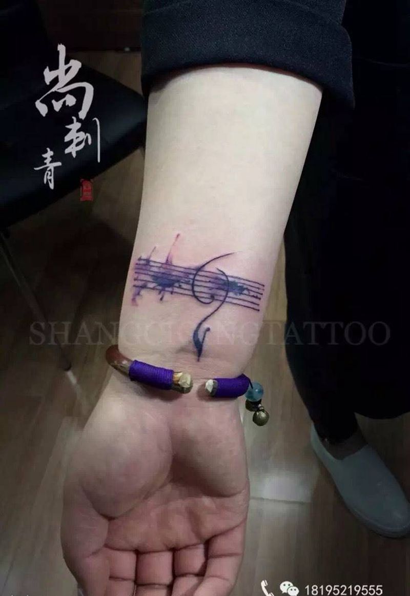 小清新作品纹身图片_成品腿部手臂清新纹身图案