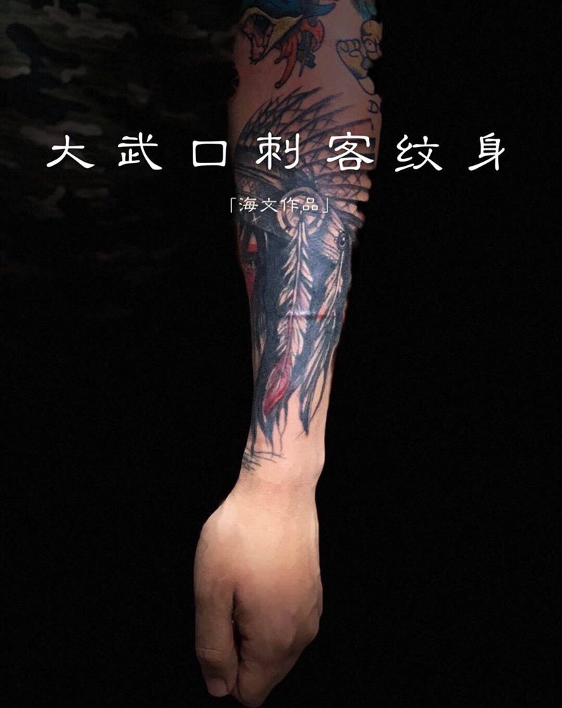 海文老师old school纹身图片_Old School纹身图案