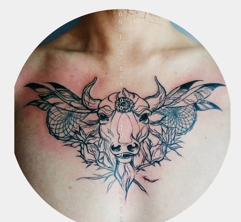 素描作品纹身图片