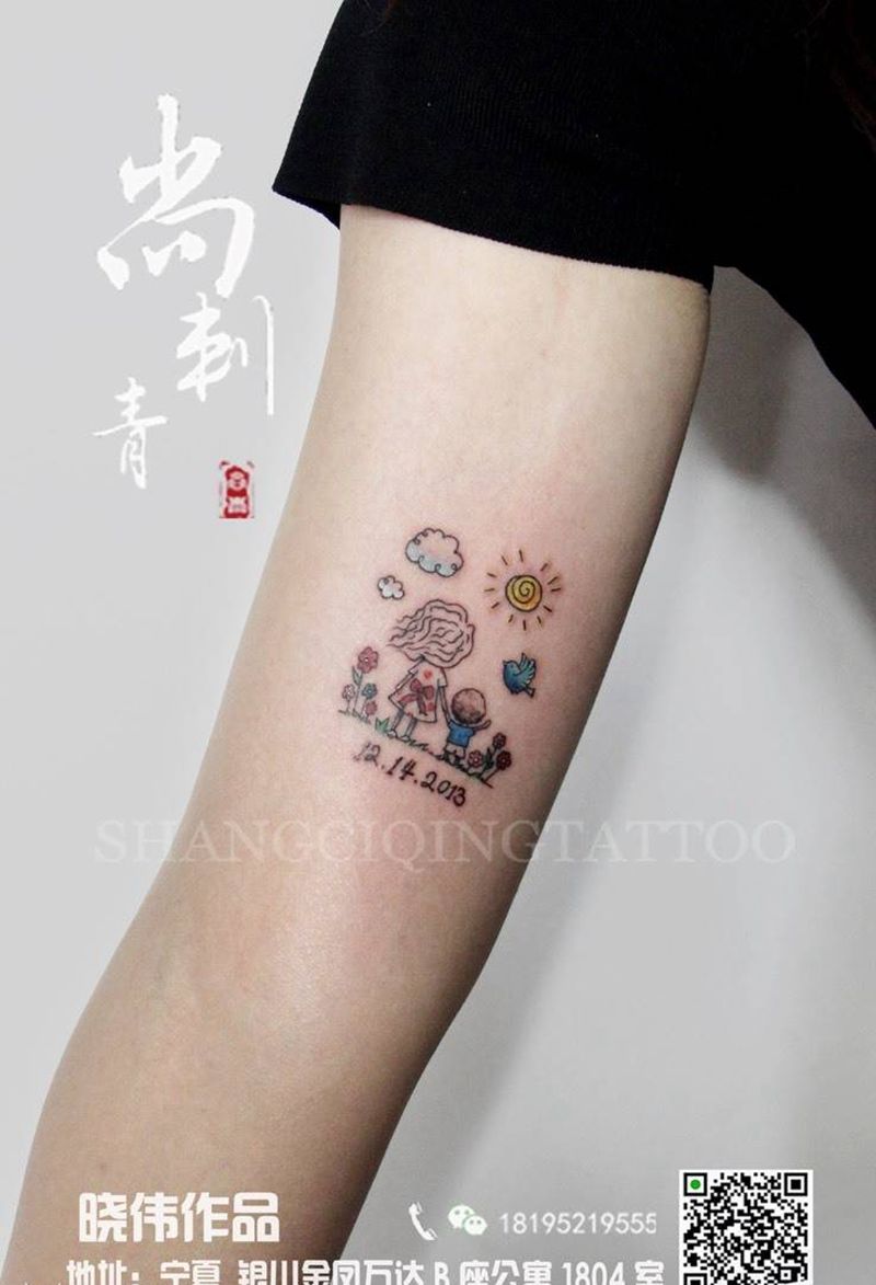 小清新纹身图片