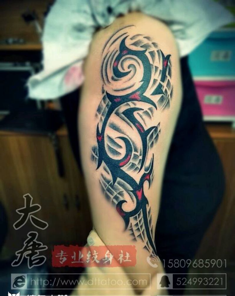 图腾纹身图片_银川宁夏刺青大唐刺青西夏成品纹身图案