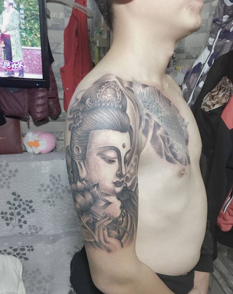 老图修改添加半甲纹身图片