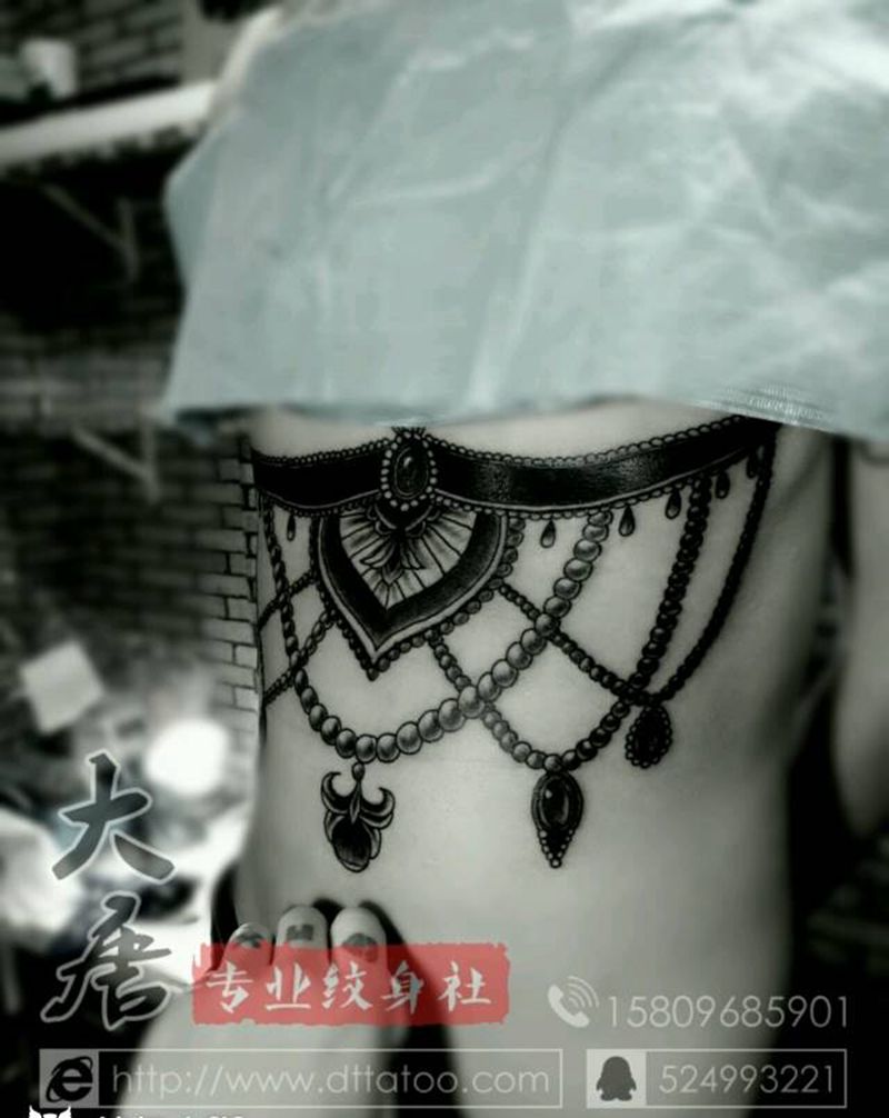 珠纹身图片_银川纹身图案
