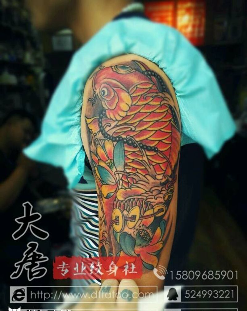 锦鲤纹身图片