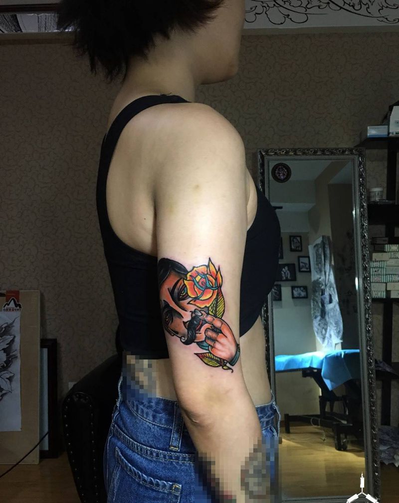 uncle. old school. tattoo…纹身图片_手臂Old School纹身图案