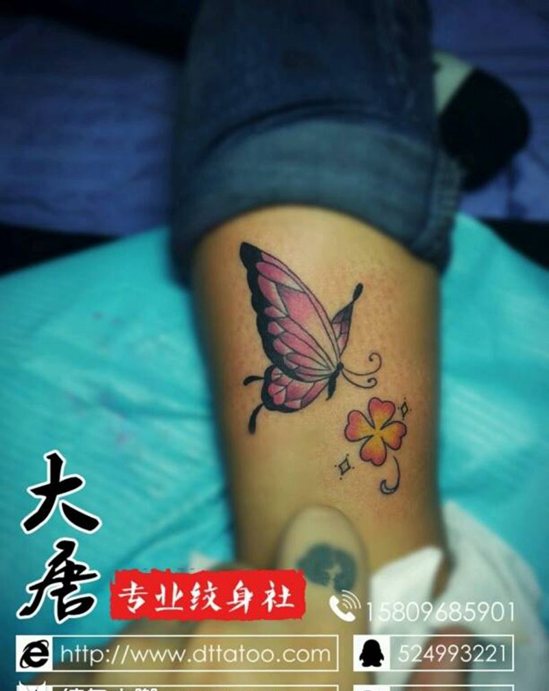 蝶纹身图片_大唐刺青￥300纹身图案