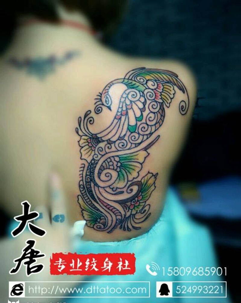 彩纹身图片_￥900银川大唐纹身图案