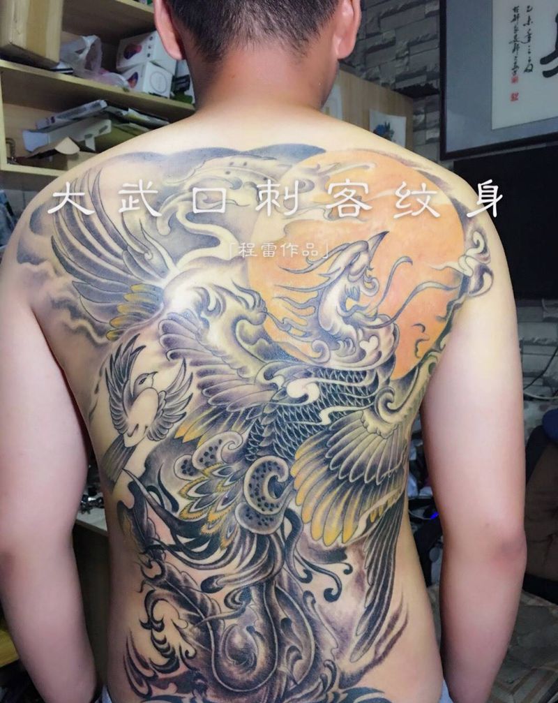 满背作品纹身图片