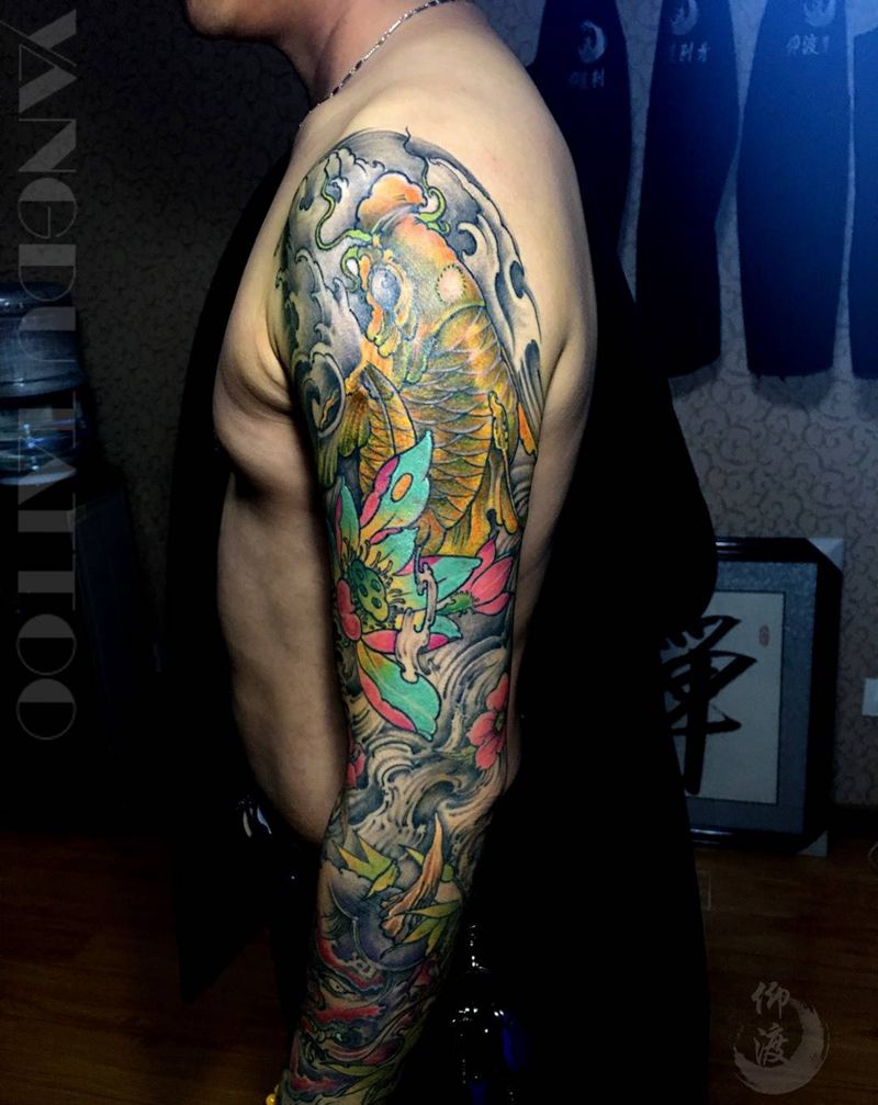 原创花臂 95％纹身图片_原创纹身图案