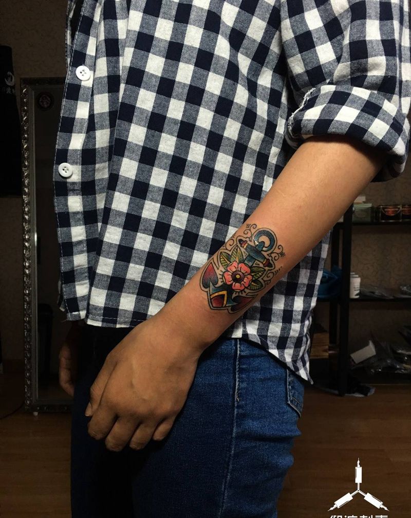 YangDu tattoo／old school纹身图片_原创纹身图案