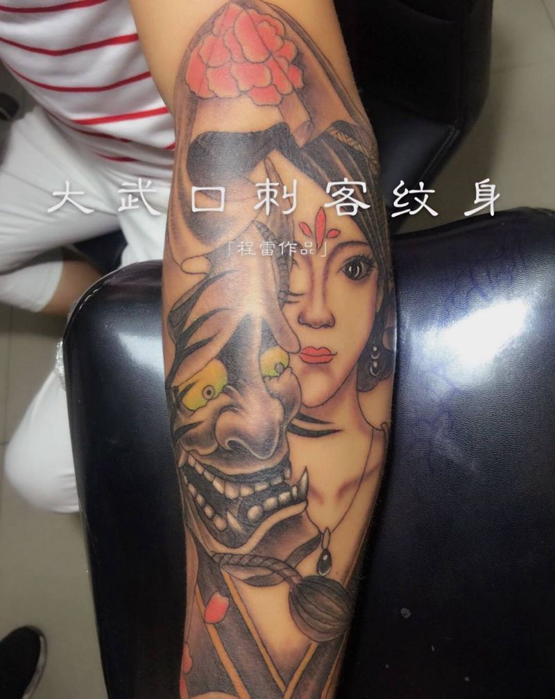 艺妓完工纹身图片