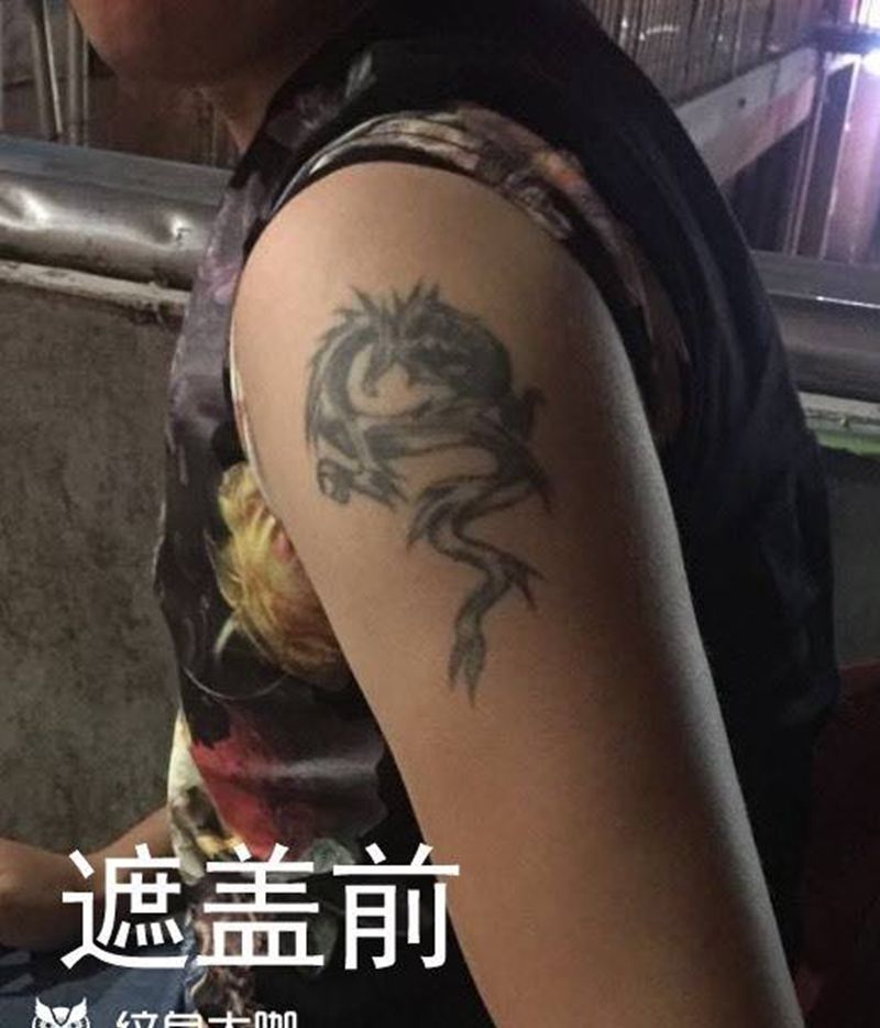 遮盖旧纹身纹身图片_成品手臂传统人物遮盖纹身图案