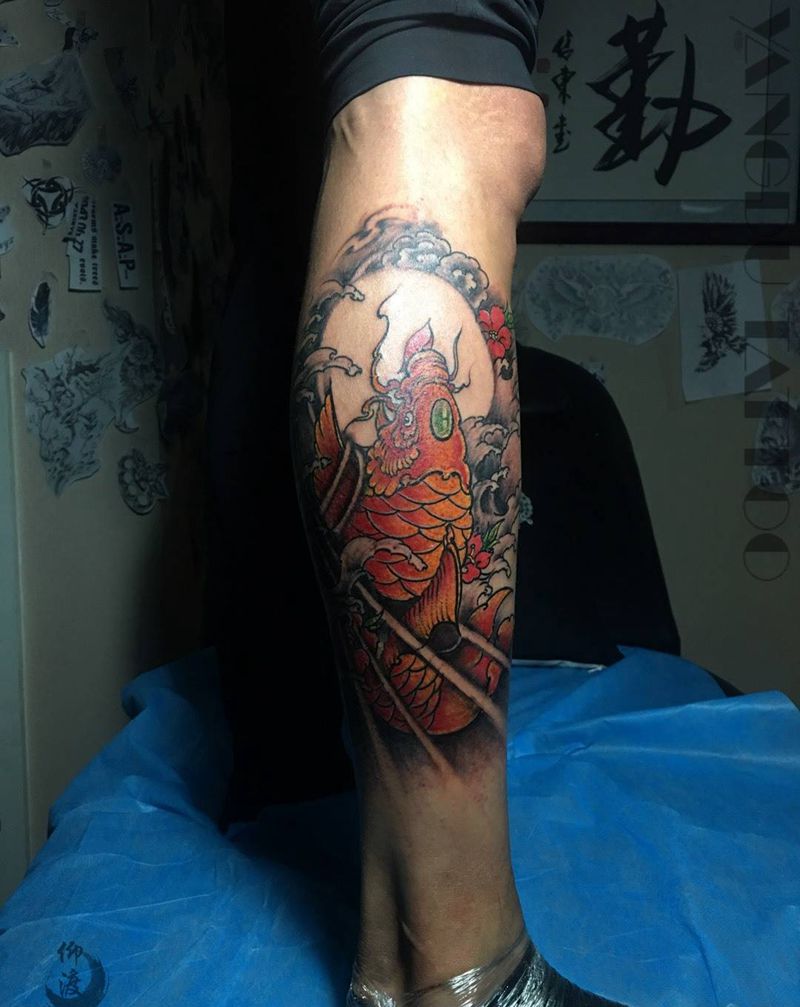 锦鲤……纹身图片_原创纹身图案