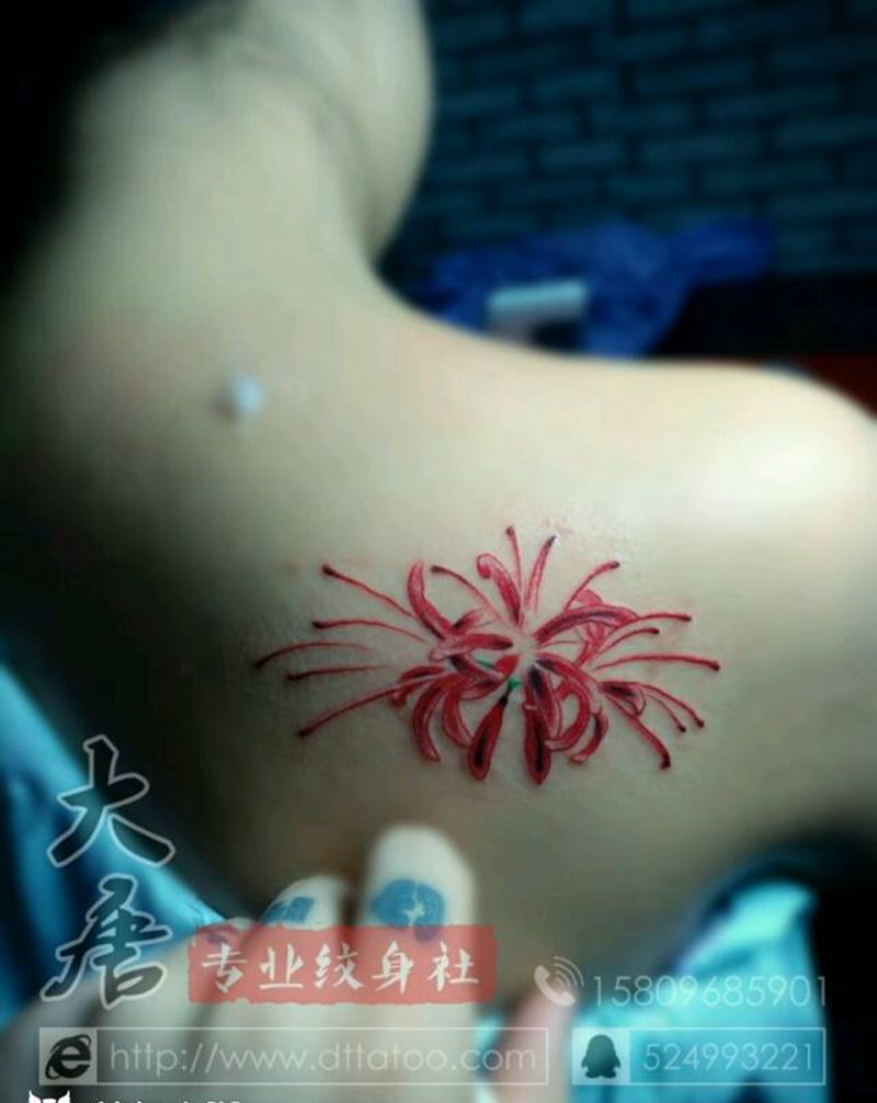 彼岸花纹身图片_银川￥400大唐纹身图案