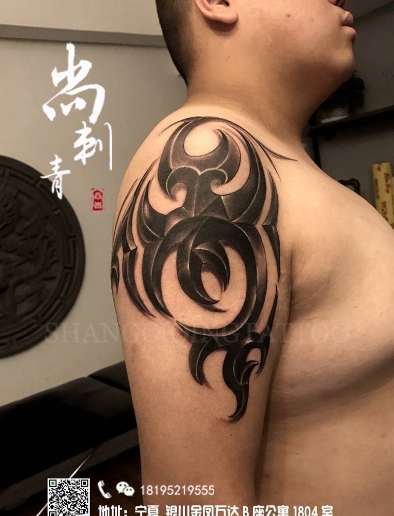 图腾纹身图片_成品手臂欧美传统图腾纹身图案
