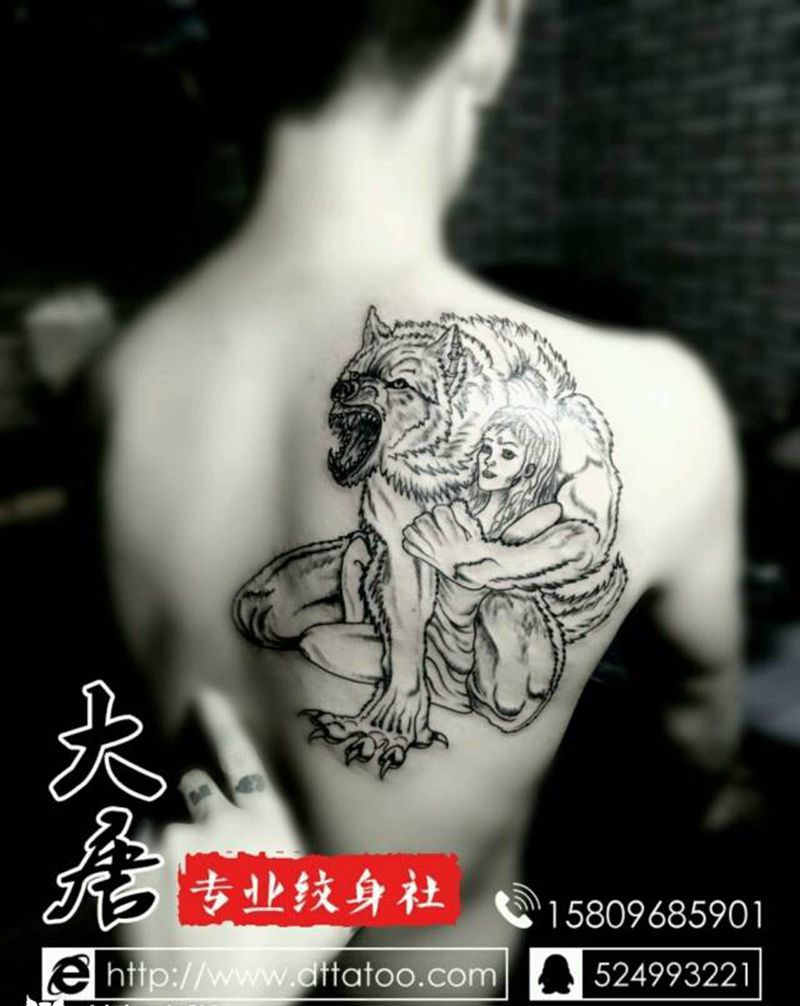 守护纹身图片_￥900银川大唐纹身图案