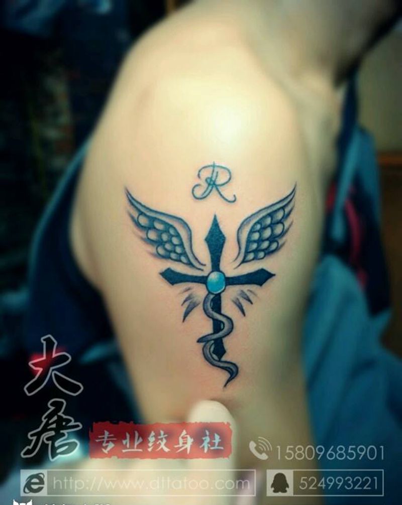 翼纹身图片_￥300纹身图案