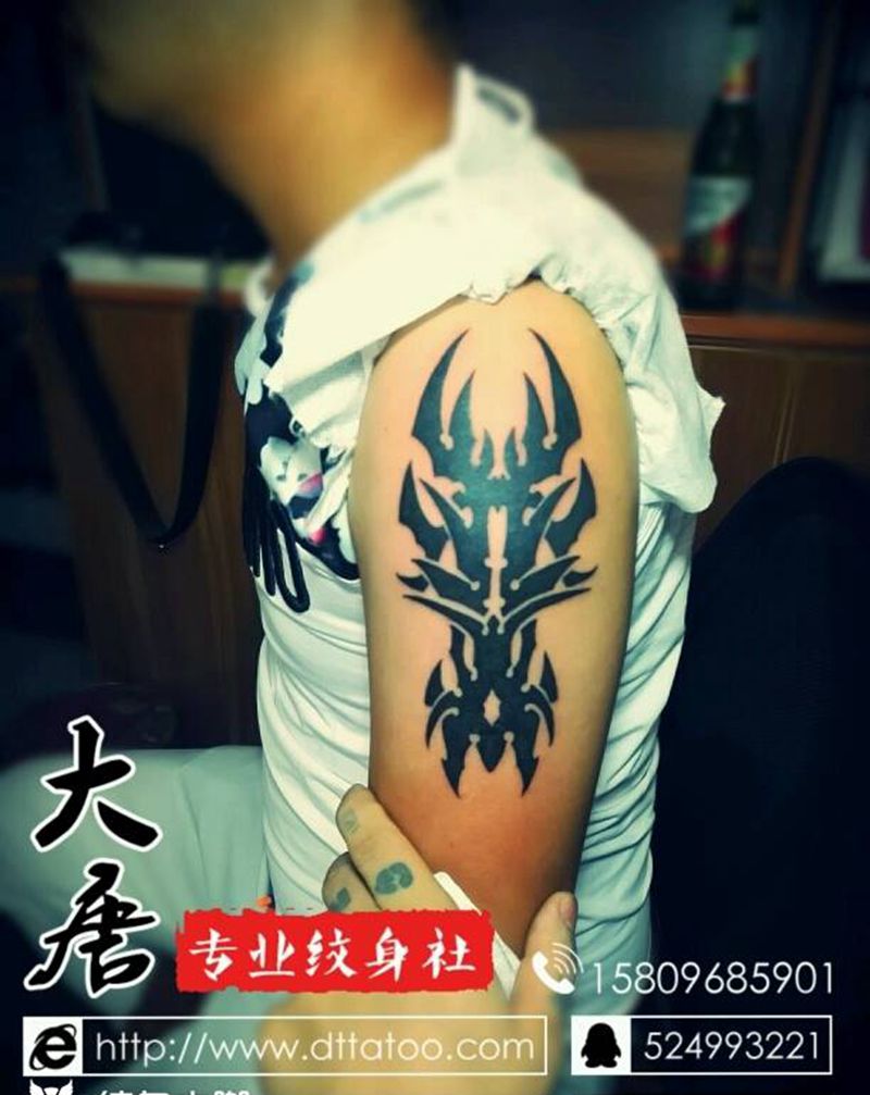 图腾纹身图片_银川宁夏刺青大唐刺青西夏纹身图案