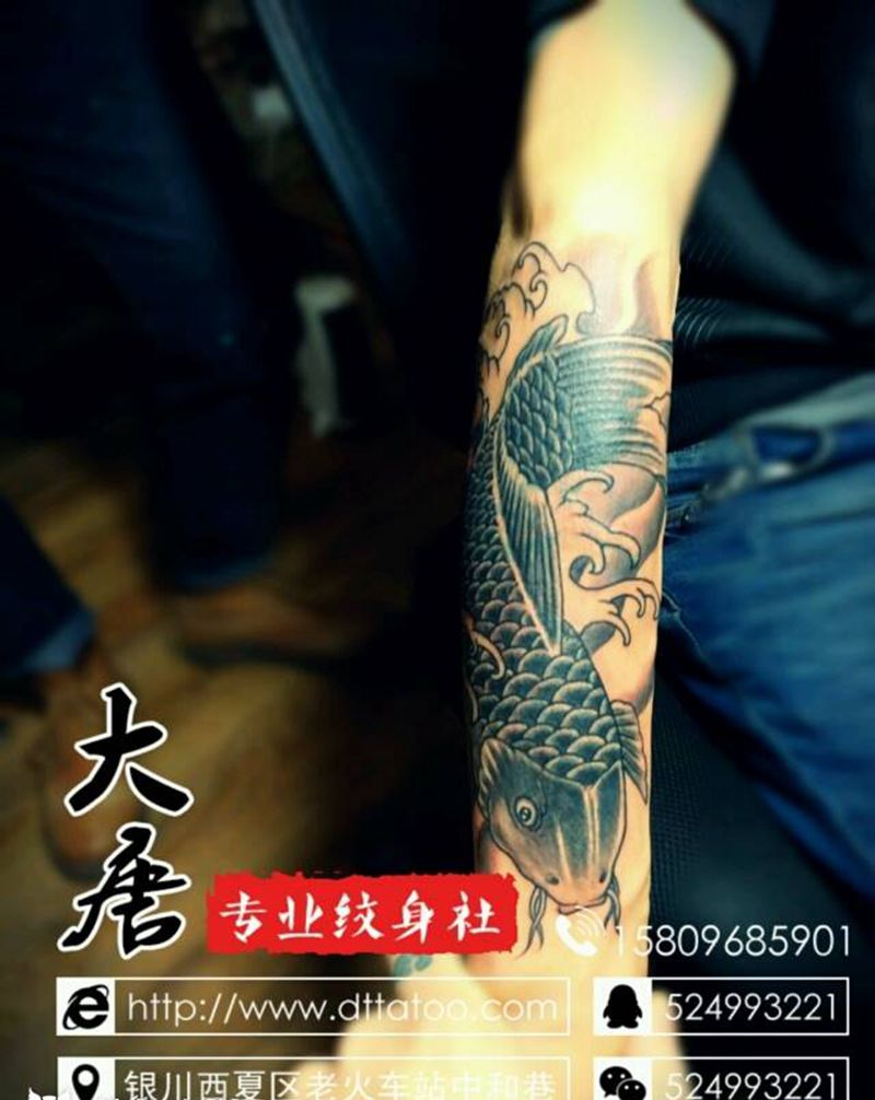纹身遮盖纹身图片