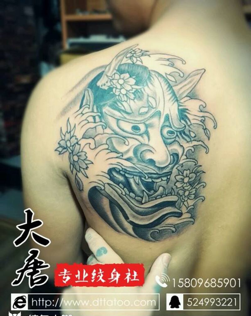 般若纹身图片_银川宁夏刺青大唐刺青西夏成品纹身图案