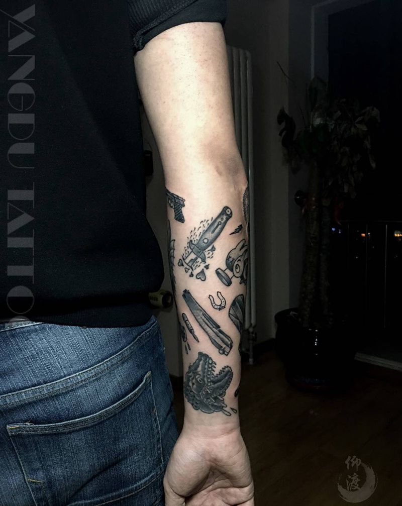 school. Yang du纹身图片_原创欧美纹身图案