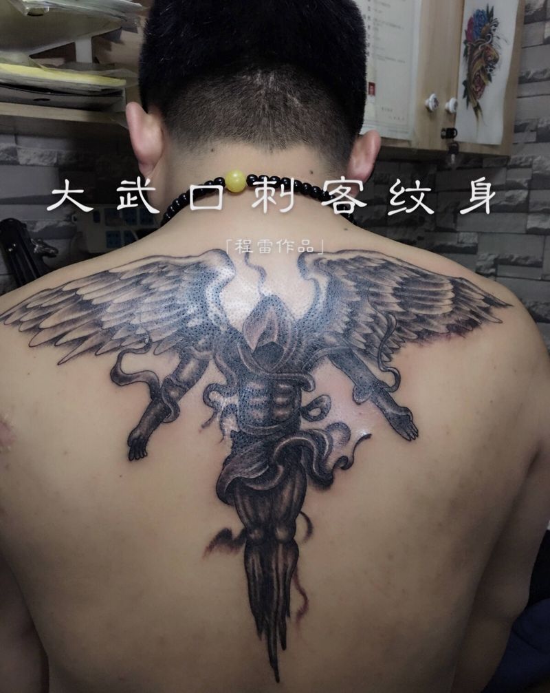 堕落天使纹身图片