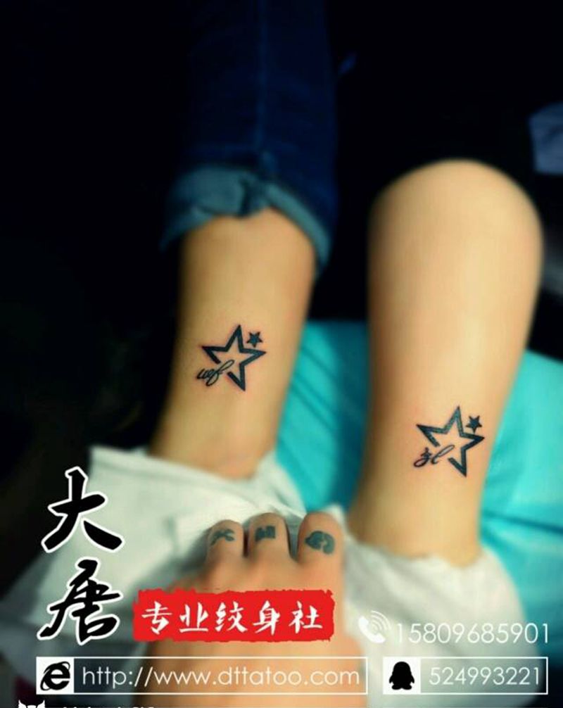 情侣纹身图片_￥200银川纹身图案