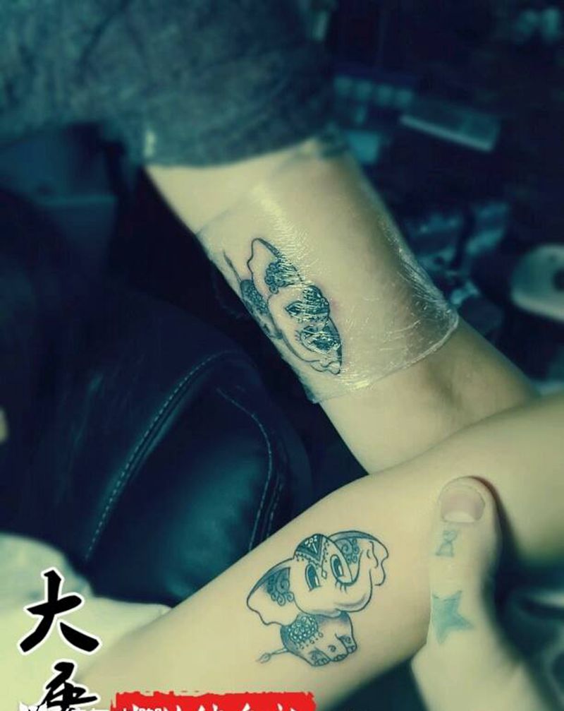 情侣纹身图片_银川宁夏刺青大唐刺青西夏成品纹身图案