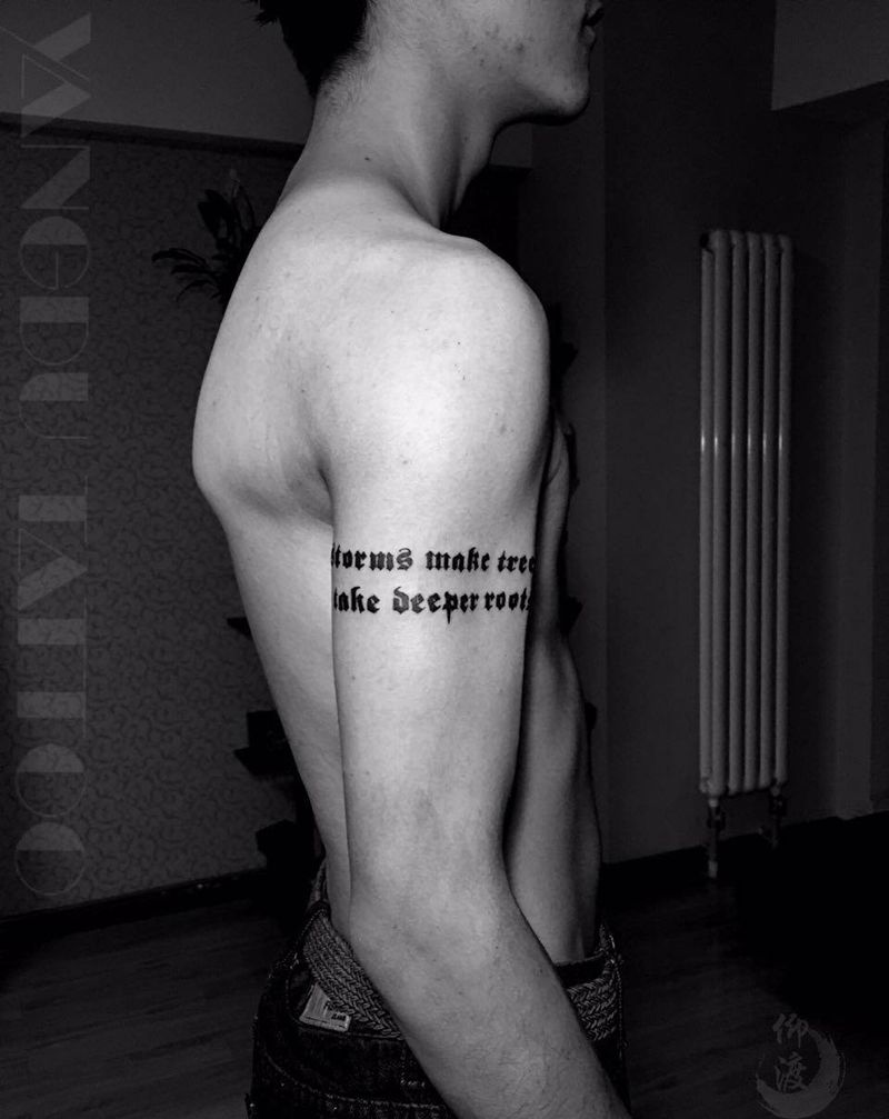 字母控 咖啡师纹身图片_原创纹身图案