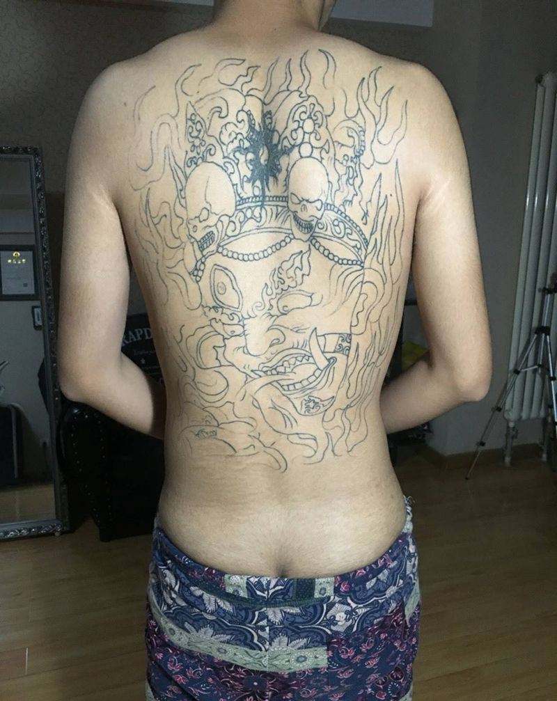 未完成／旧图修改／仰渡刺青纹身图片_原创纹身图案